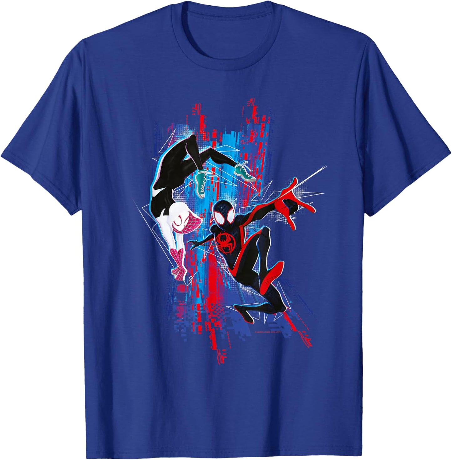 Marvel Spider-Man: Across the Spider-Verse Miles and Gwen , black T-Shirt - T-Shirt | Royal