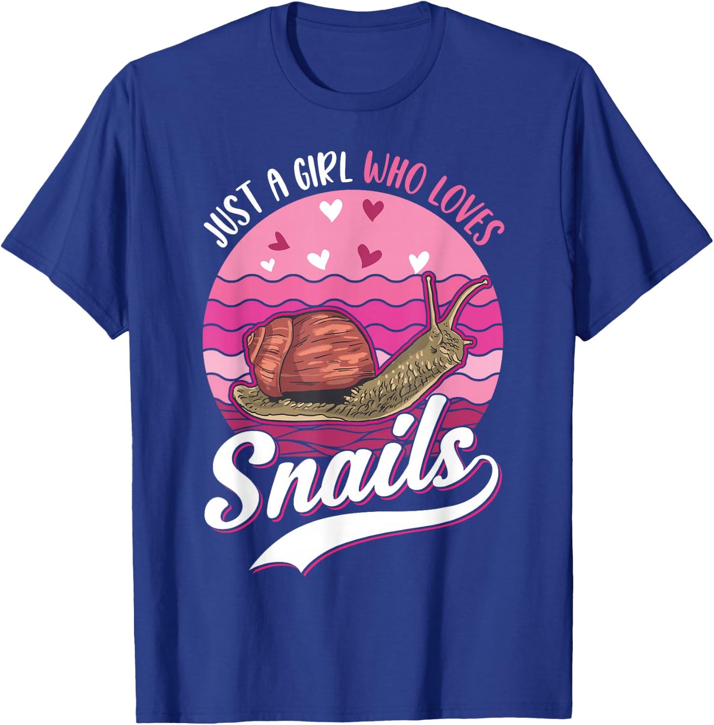 Just a Girl who Loves Snails T-Shirt - T-Shirt | Royal