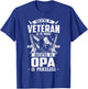 Being A Veteran Is An Honor A Opa Is Priceless Grandpa T-Shirt - T-Shirt | Royal