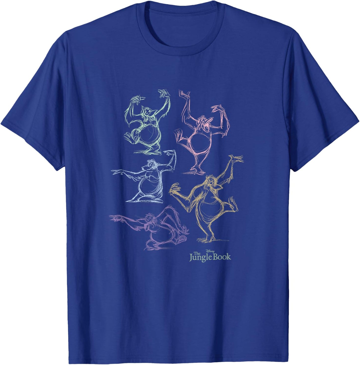 Disney The Jungle Book King Louie Neon Dance Sketch T-Shirt - T-Shirt | Royal