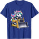 Unicorn Riding Bulldozer T-Shirt - T-Shirt | Royal
