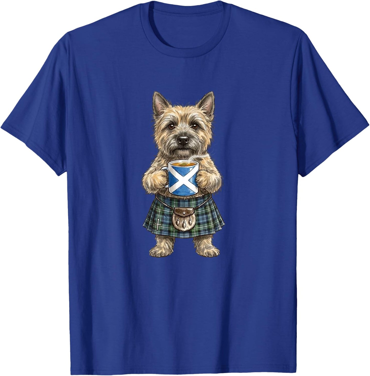 süß lustig Cairn Terrier Hund Tasse Kaffee Schottland Flagge T-Shirt - T-Shirt | Royal