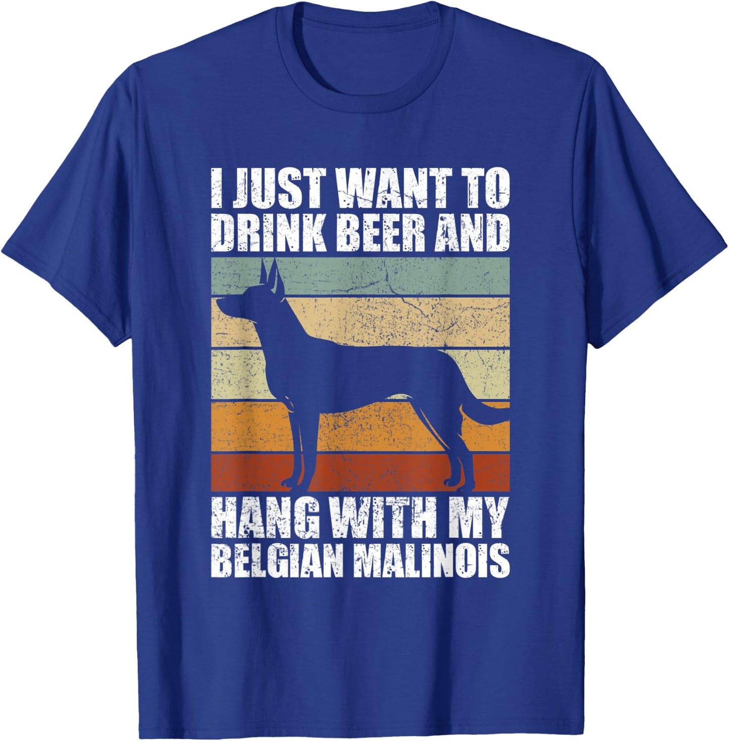 Beer & Hang With My Belgian Malinois Pet Owner Dog Lover Women T-Shirt - T-Shirt | Royal