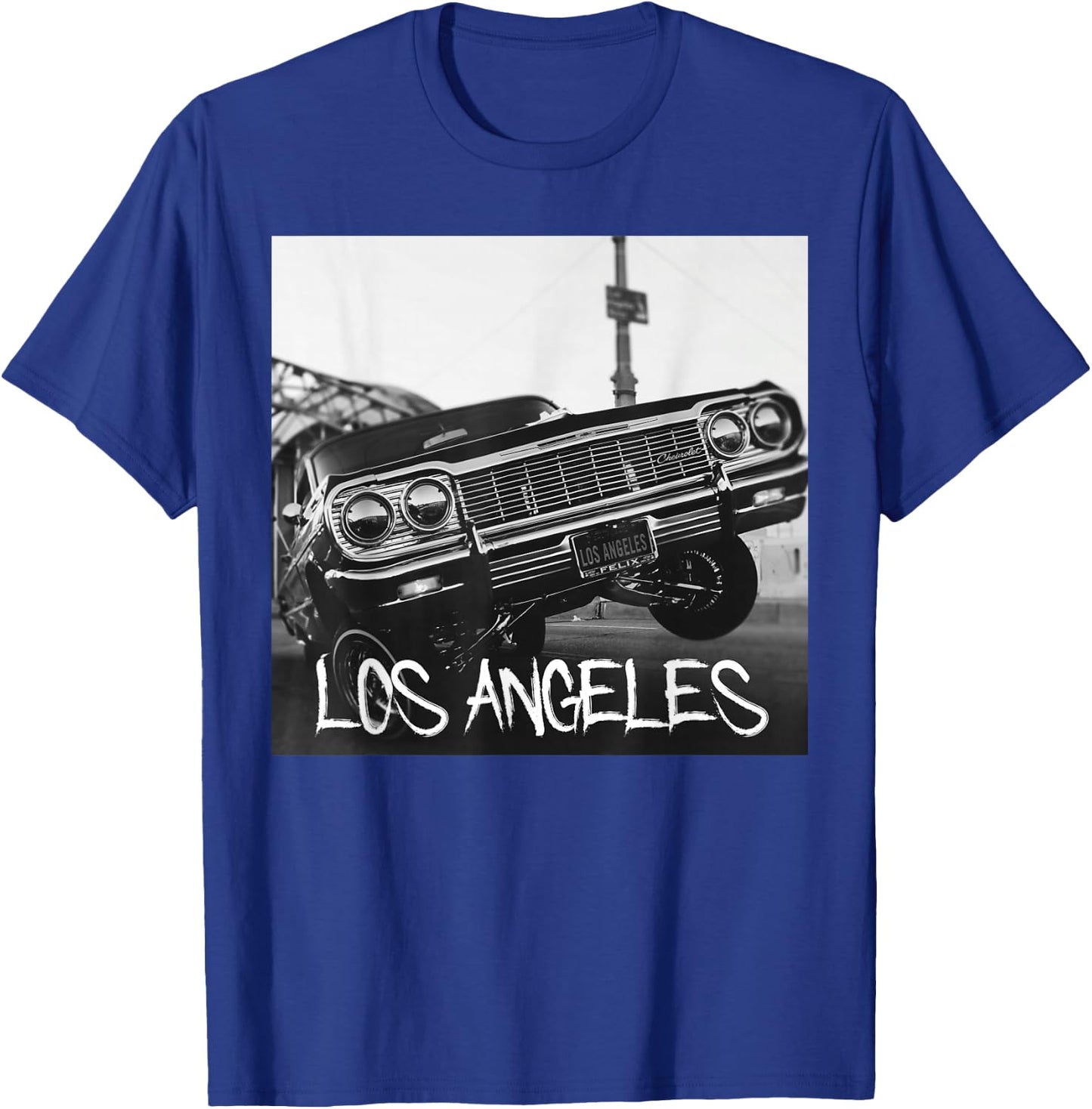Los Angeles California Shirts Hydraulic Lowrider LA Gifts T-Shirt - T-Shirt | Royal
