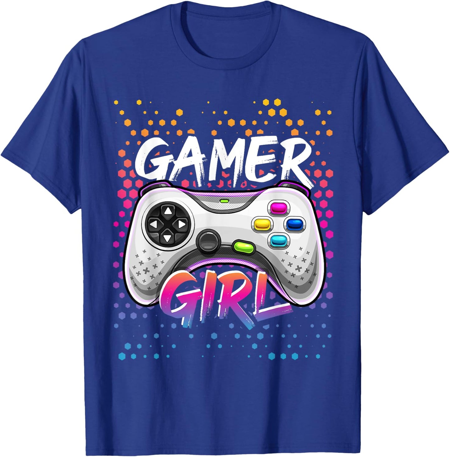 Gamer Girl Video Game Controller Gaming Birthday Gift Girls T-Shirt - T-Shirt | Royal