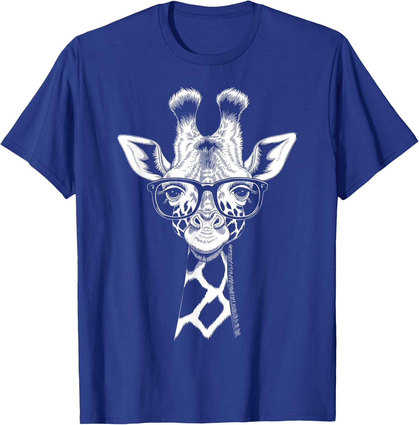 Cool Giraffe Graphic Casual Summer Funny Cute Animal Lover T-Shirt - T-Shirt | Royal