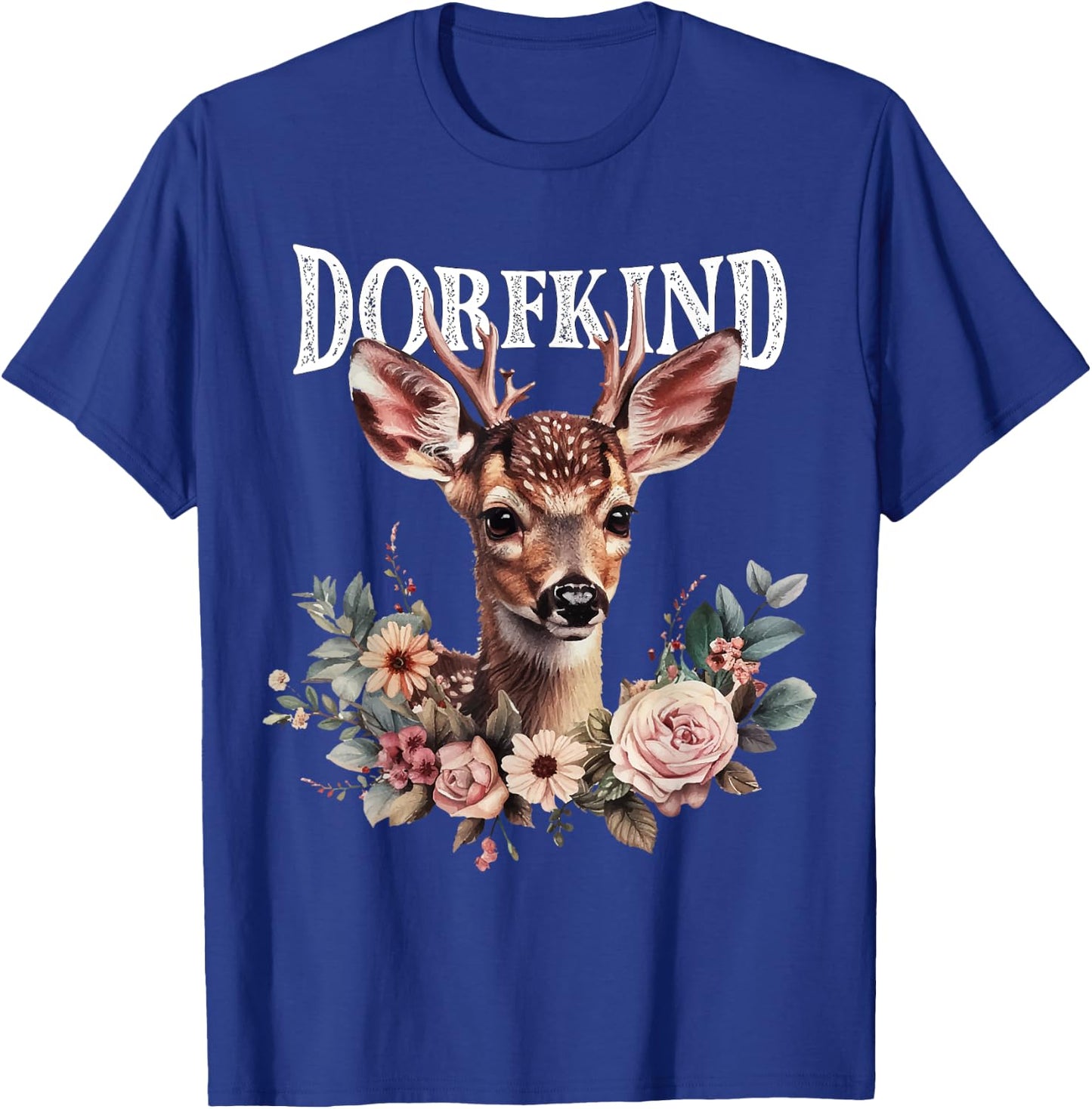 Dorfkind Fawn Costume Shirt Dirndl Oktoberfest , black T-Shirt - T-Shirt | Royal