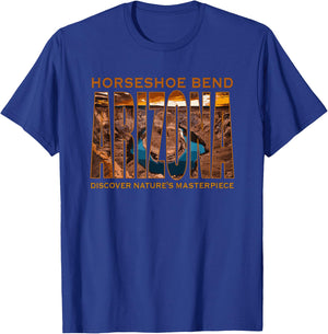 Horseshoe Bend Arizona Desert Hiking RV Travel Family Trip T-Shirt - T-Shirt | Royal