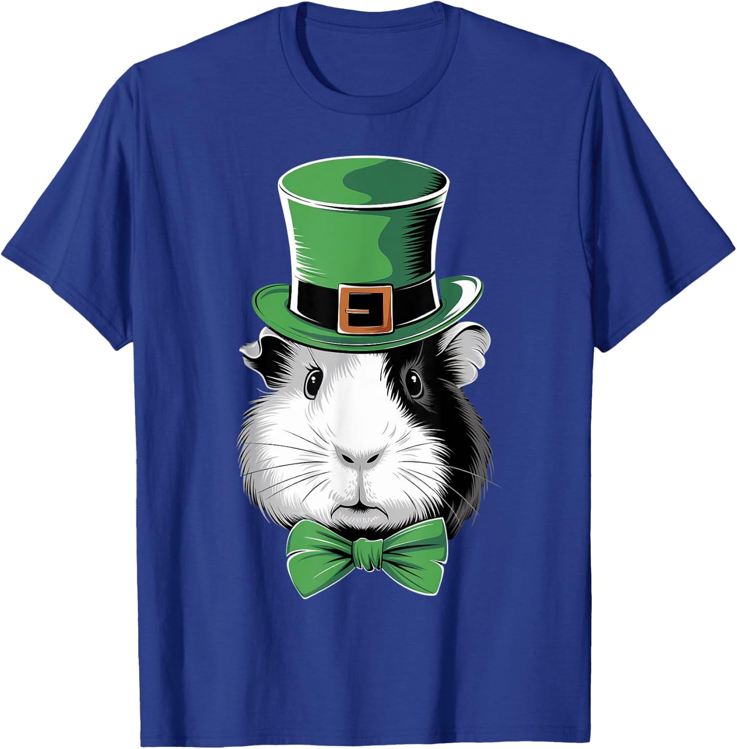 Green Guinea pig shamrock on St Patricks Day Guinea pig T-Shirt - T-Shirt | Royal