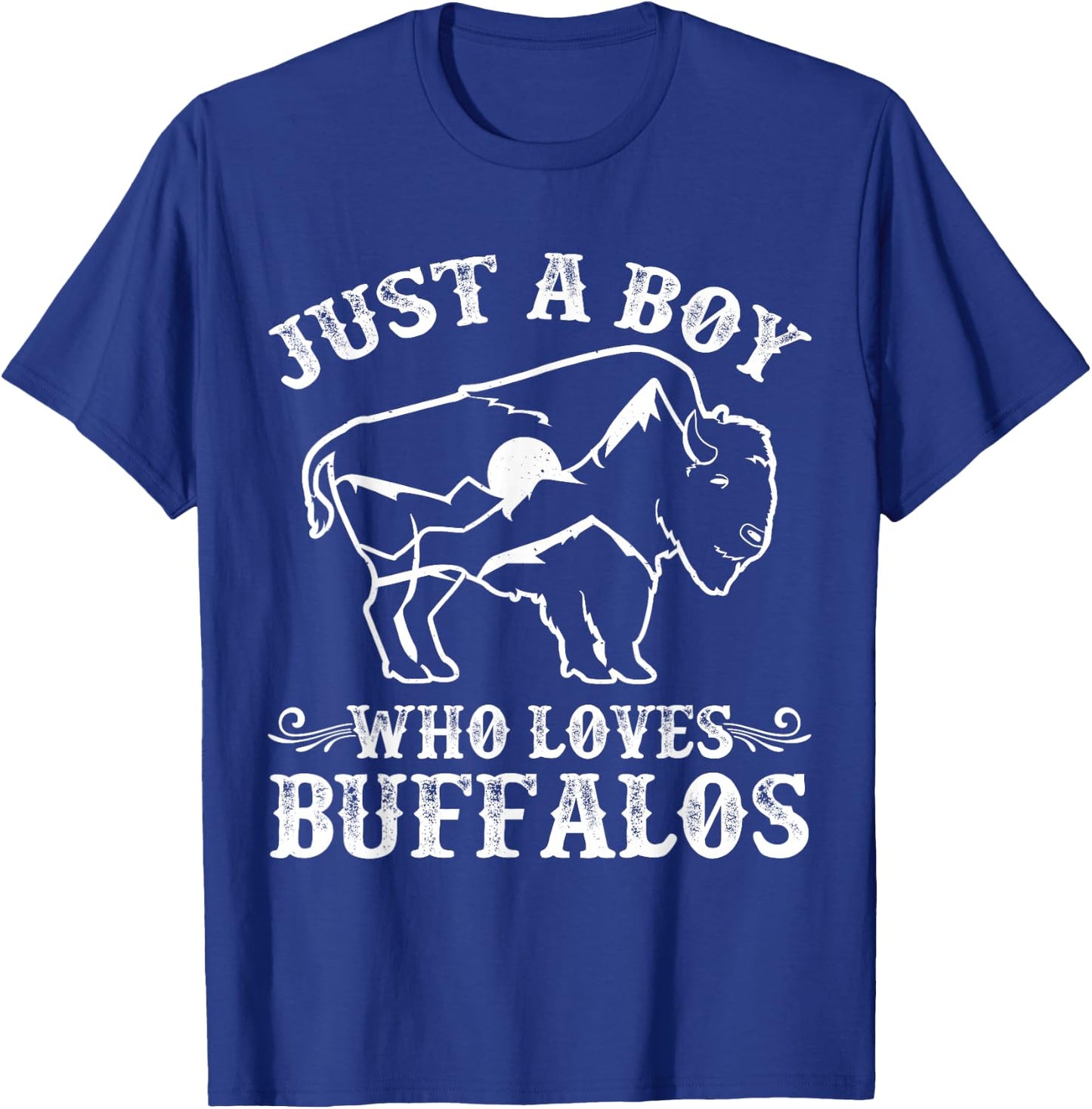 Buffalo Bison Toddler Boys Kids T-Shirt - T-Shirt | Royal