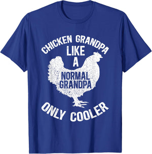 Cool Chicken Grandpa Chicken Owner Chicken Lover T-Shirt - T-Shirt | Royal
