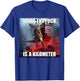 WTF What The Fuck Is A Kilometer George Washington Funny - Men's Black Cotton Blend Short Sleeve Classic Fit - Small T-Shirt - T-Shirt | Royal