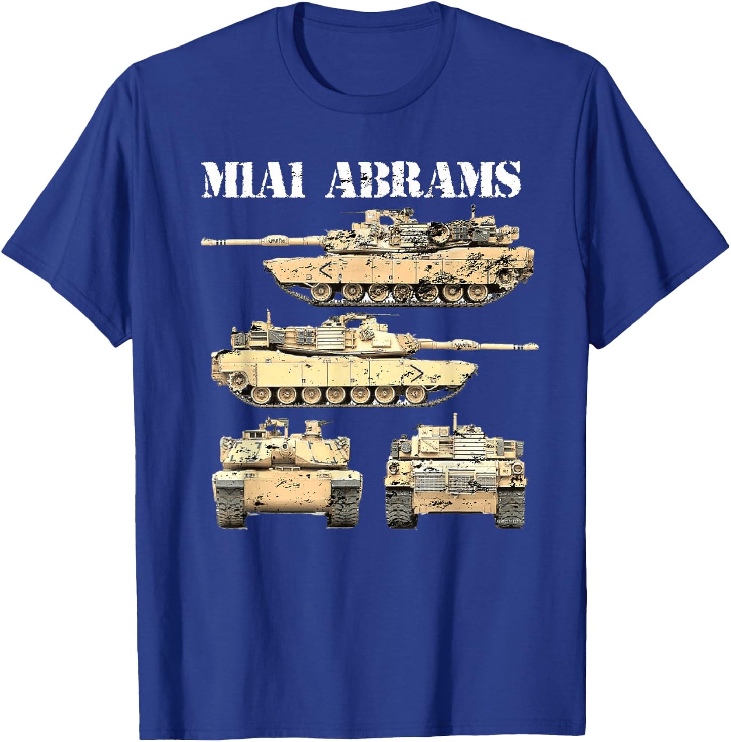 M1A1 Abrams Battle Tank Driver US Army Tanks Enthusiast T-Shirt - T-Shirt | Royal