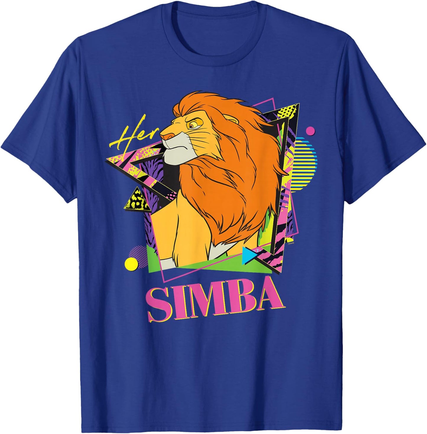 Disney The Lion King Retro '90s Couples Matching Her Simba , black T-Shirt - T-Shirt | Royal