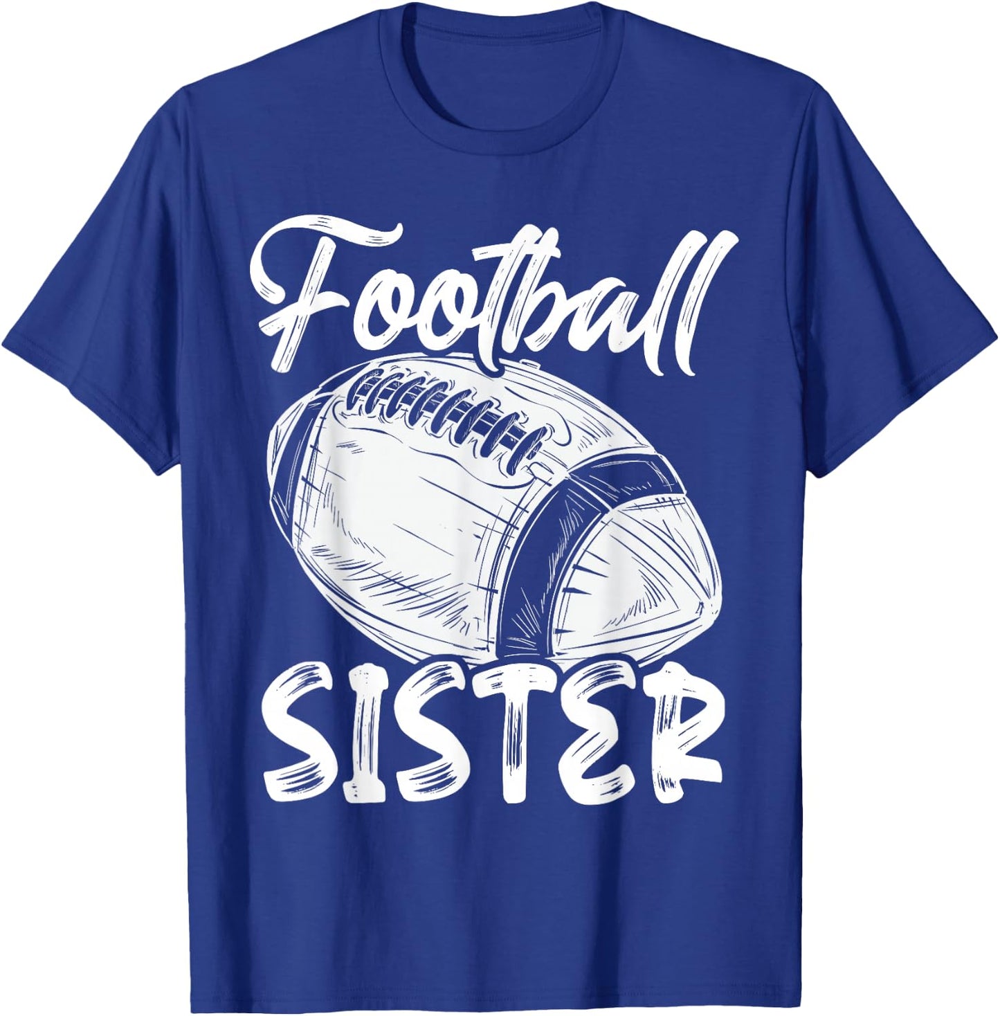 Football Sister Women Family Matching Players Mothers Day T-Shirt - T-Shirt | Royal