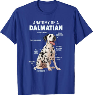 Anatomy Of A Dalmatian , Small, Black T-Shirt - T-Shirt | Royal