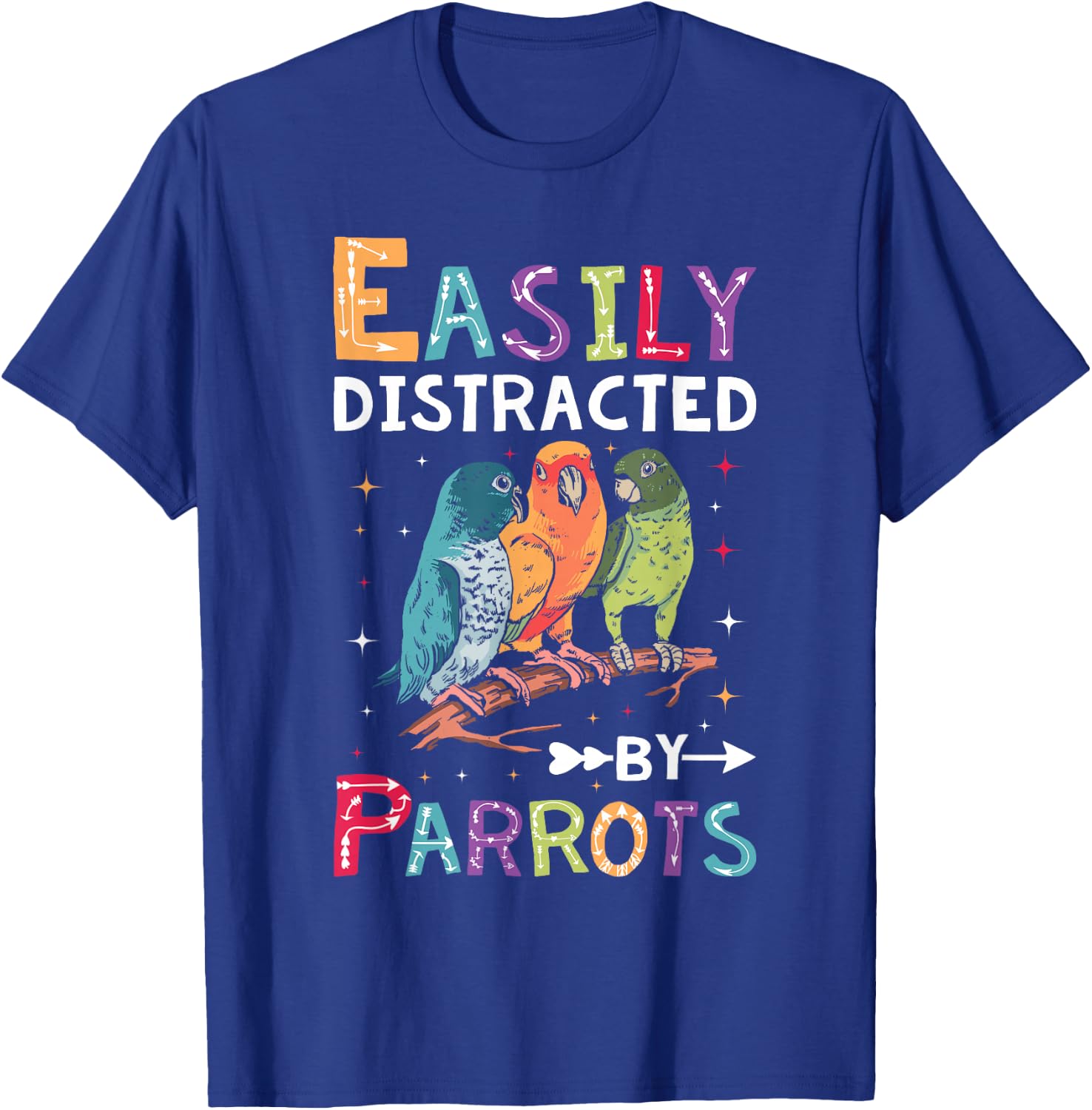 Funny Quaker Parrot Lover Graphic & Cute Parrot T-Shirt - T-Shirt | Royal