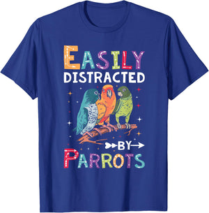 Funny Quaker Parrot Lover Graphic & Cute Parrot T-Shirt - T-Shirt | Royal