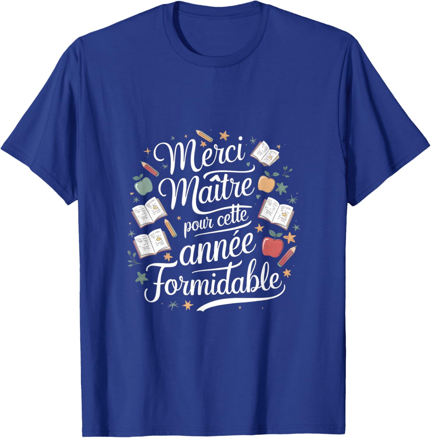 Thank you master for this year great teacher school , Black, S T-Shirt - T-Shirt | Royal