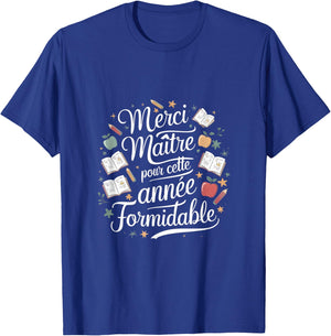 Thank you master for this year great teacher school , Black, S T-Shirt - T-Shirt | Royal
