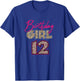 12th Birthday Girl Leopard 12 Years Old T-Shirt - T-Shirt | Royal