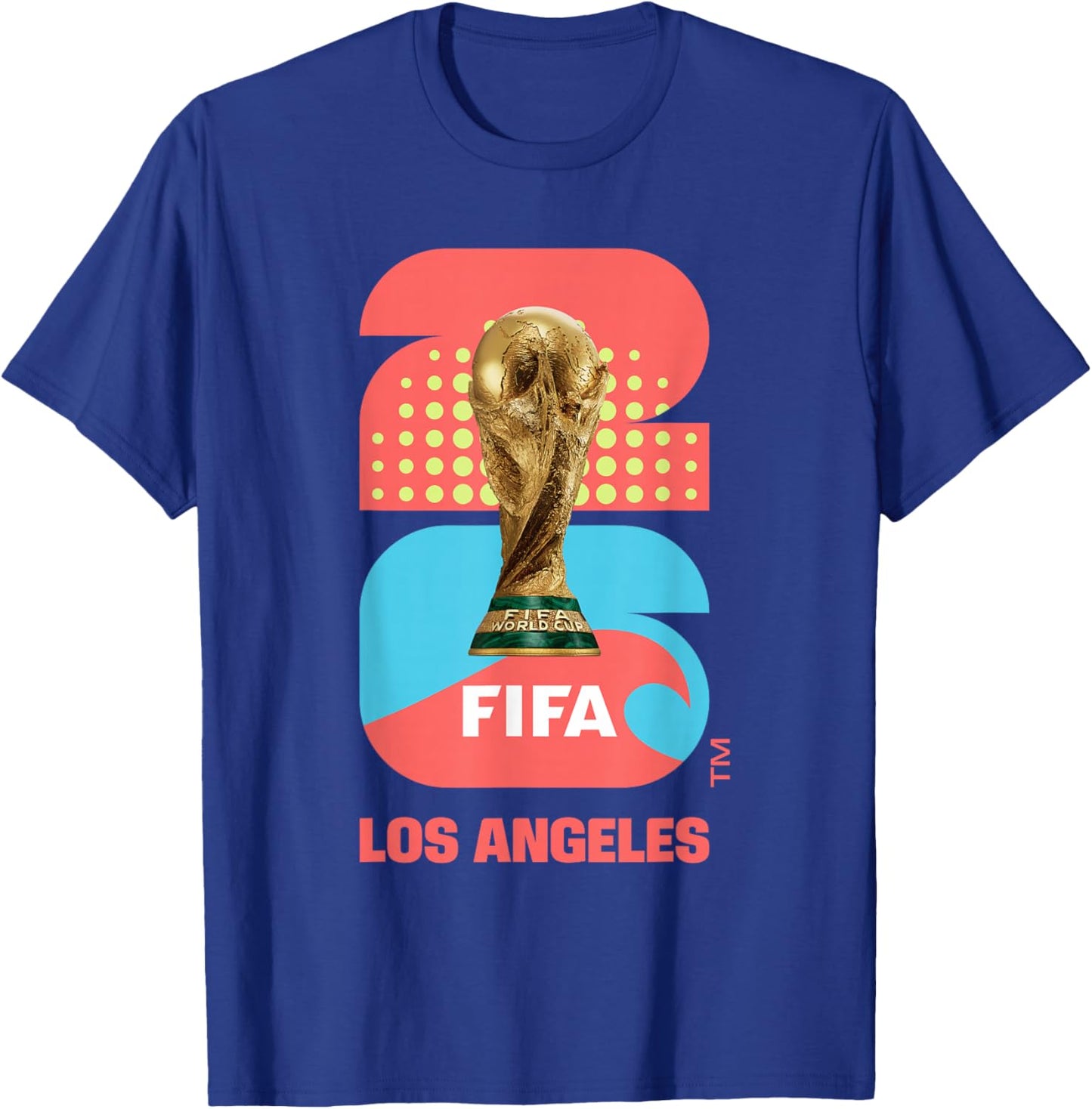 FIFA World CUP26 Los Angeles Trophée Couleur T-Shirt - T-Shirt | Royal