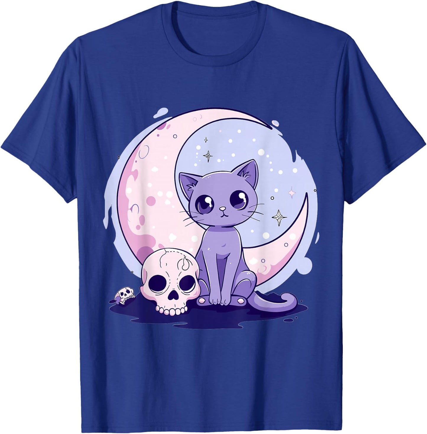 Goth Pastel Cute Creepy Kawaii Cat Kitten T-Shirt - T-Shirt | Royal