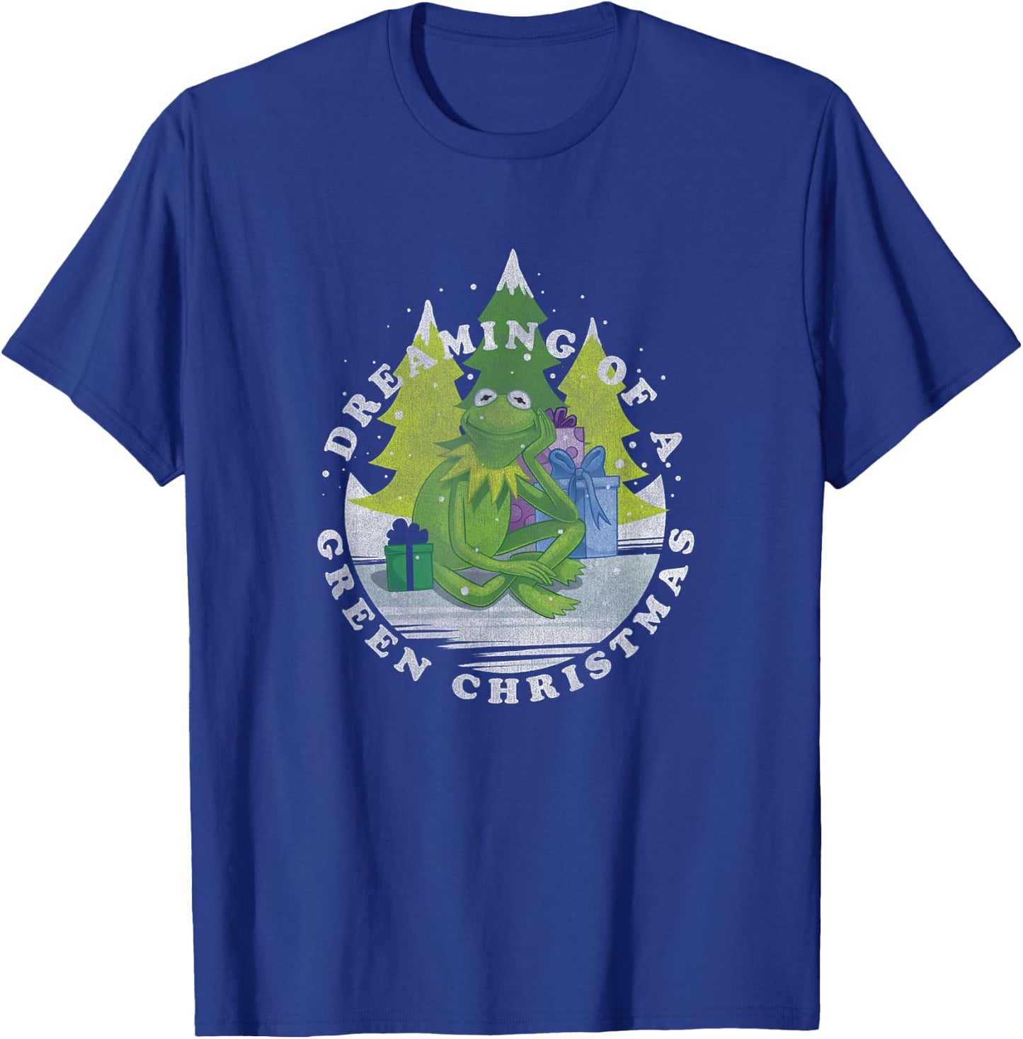 Disney Christmas The Muppets Kermit Dreaming of Green T-Shirt - T-Shirt | Royal