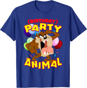 Looney Tunes Taz Birthday Party Animal T-Shirt - T-Shirt | Royal