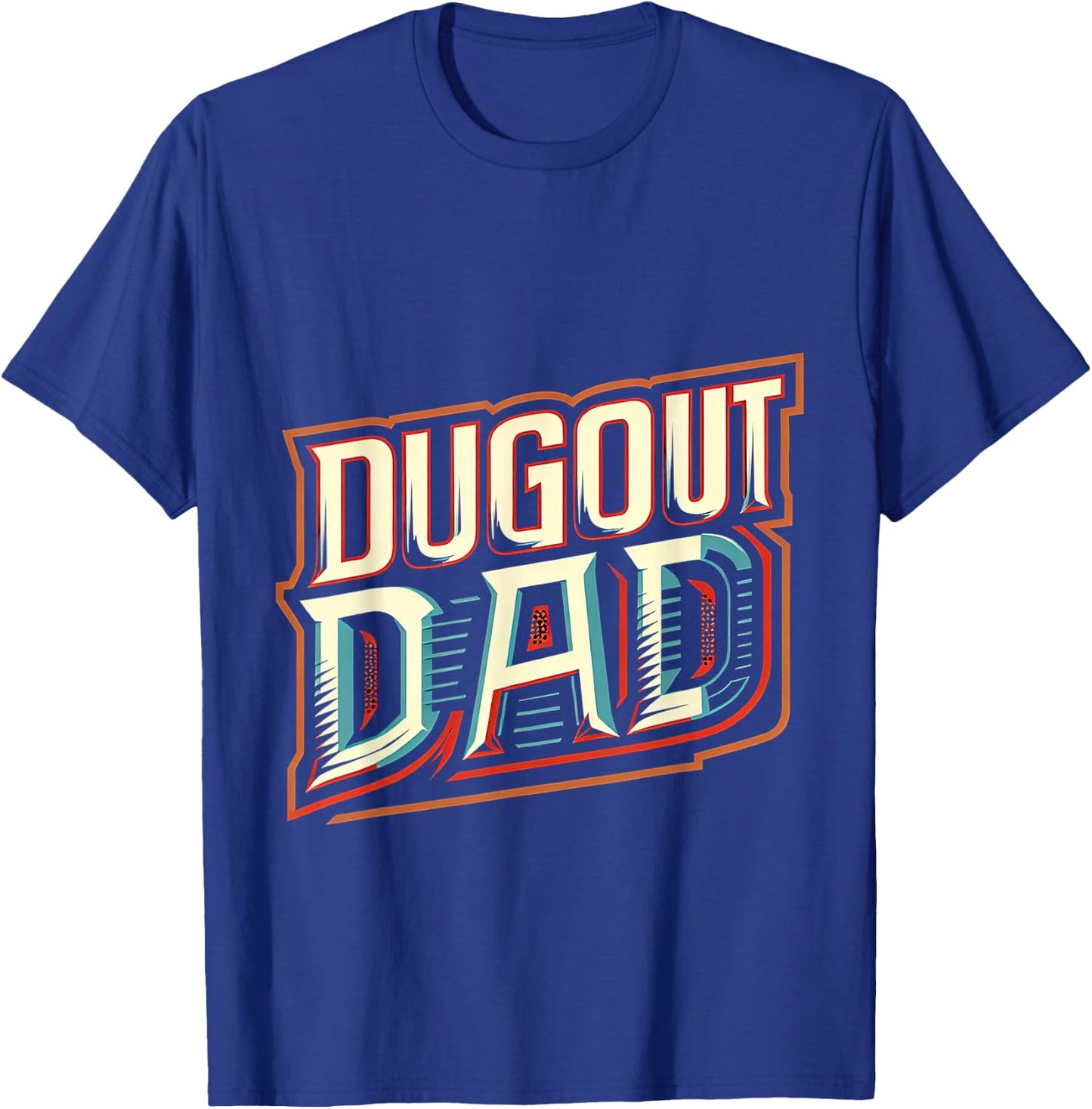 Dugout Dad T-Shirt - T-Shirt | Royal