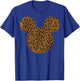 Disney Mickey and Friends Mickey Mouse Cheetah Print Small T-Shirt - T-Shirt | Royal