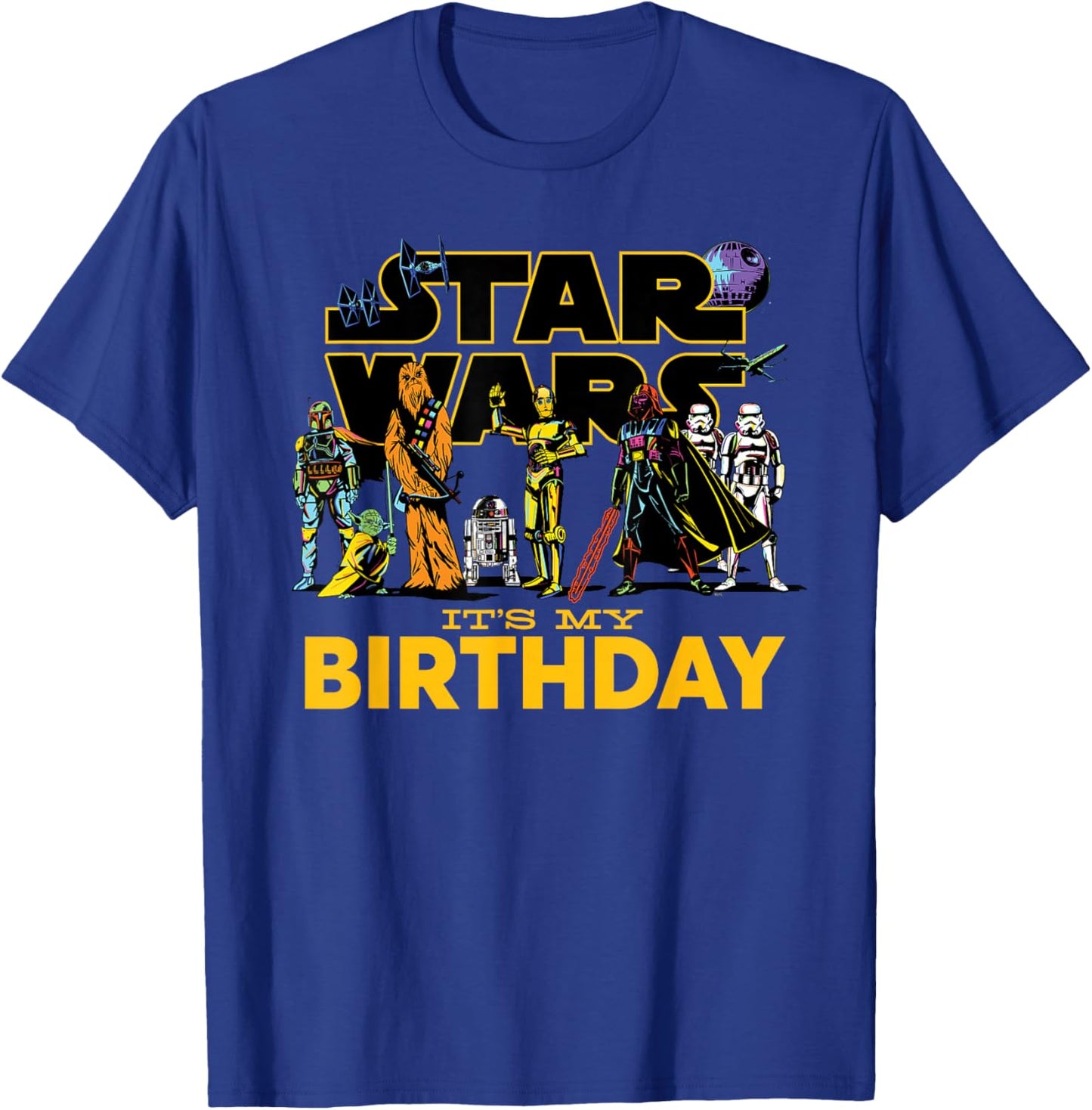 Star Wars Classic Characters Party Matching It's My Birthday T-Shirt - T-Shirt | Royal