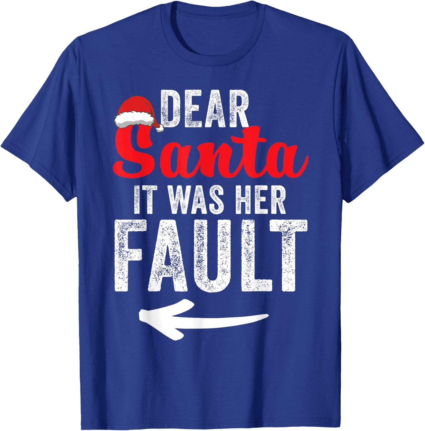 Funny Matching Couples Christmas His and Hers T-Shirt - T-Shirt | Royal