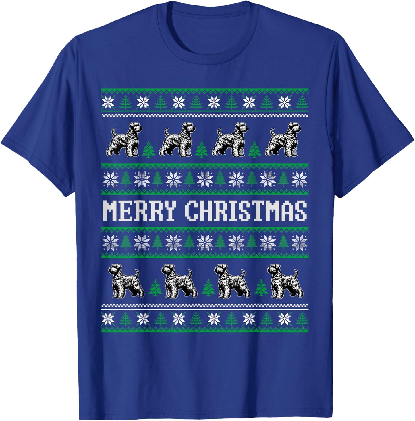 Ugly Sweater Wheaten Terrier Dog Christmas Dog Lover Xmas Women Kids T-Shirt - T-Shirt | Royal