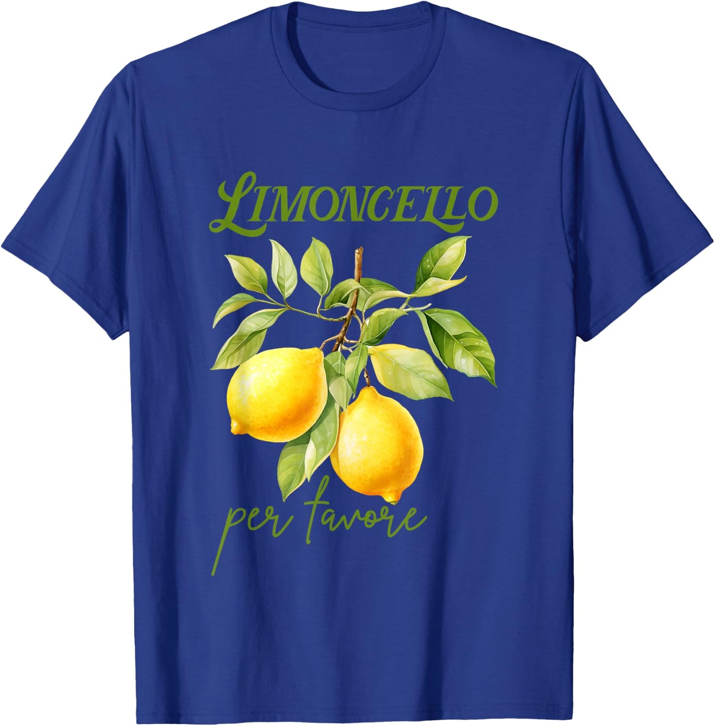 Limoncello Per Favore | Limoncello Lemon Liqueur , black T-Shirt - T-Shirt | Royal