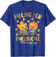 Falling for Physical Therapy PT Cute Fall Thanksgiving Nurse T-Shirt - T-Shirt | Royal