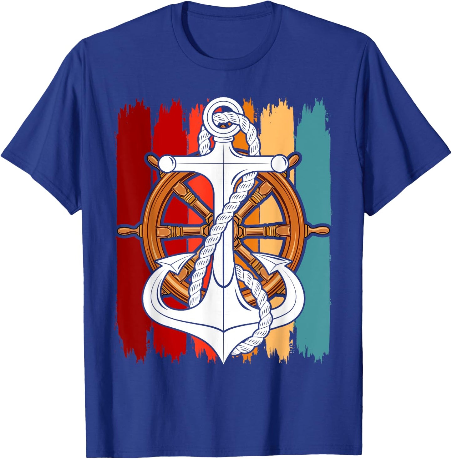 Sailor Costume Anchor Captain Sailing Men Women Children T-Shirt - T-Shirt | Royal