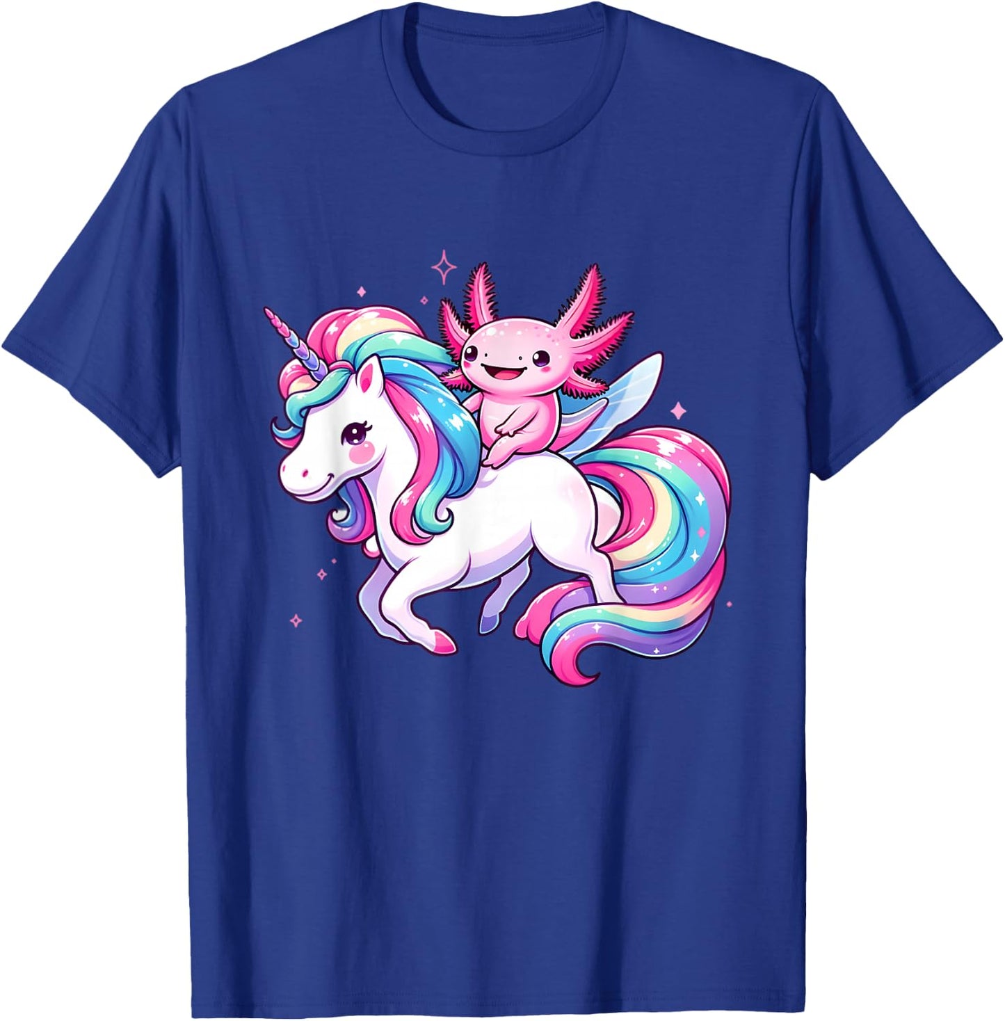 Axolotl Unicorn Lover Toddler Kids Boys Girls Cute Unicorn T-Shirt - T-Shirt | Royal