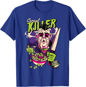 Müsli Killer Retro Horror Serienmörder Dark Humor Comic T-Shirt - T-Shirt | Royal
