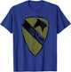 1st Cavalry Division Patch - 1st CAV OD Green - Vintage T-Shirt - T-Shirt | Royal