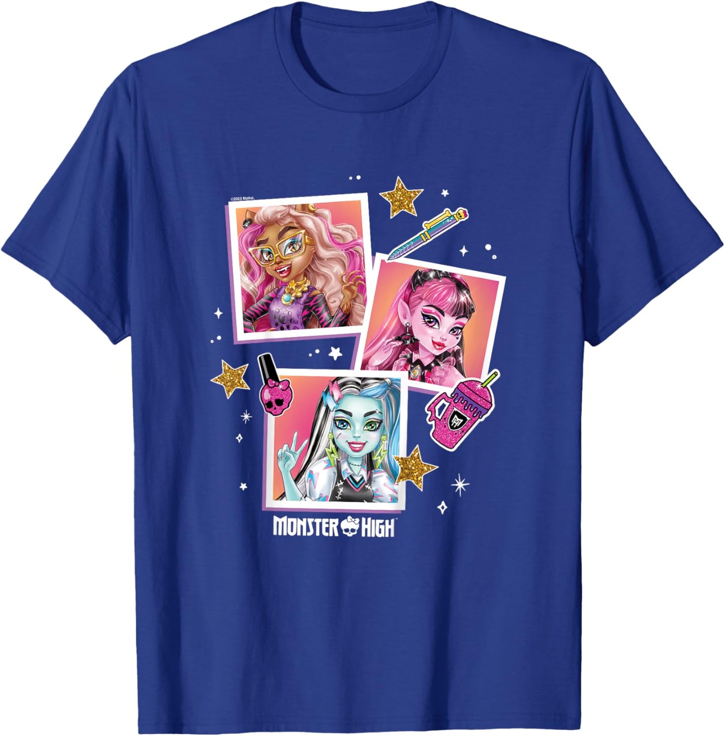 Kinder Monster High – Student – Foto Charakter Raster T-Shirt - T-Shirt | Royal