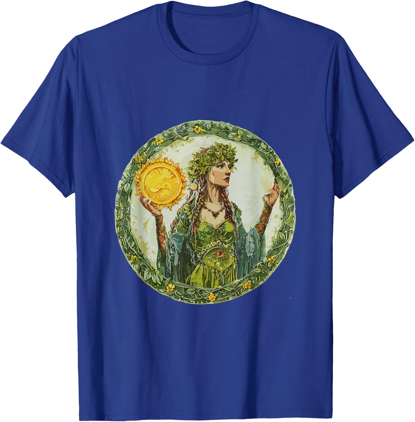 Ostara Spring Equinox Enchantress Renewal T-Shirt - T-Shirt | Royal