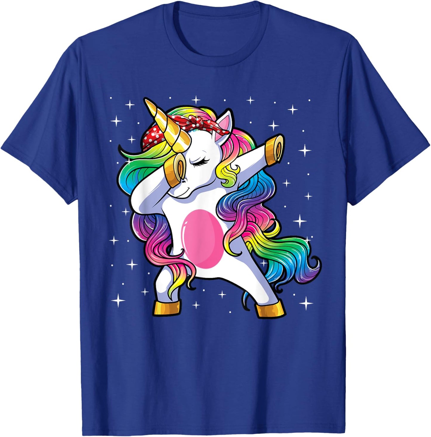 Dabbing Unicorn Shirt Girls Kids Mom Women Dab Unicorn T-Shirt - T-Shirt | Royal