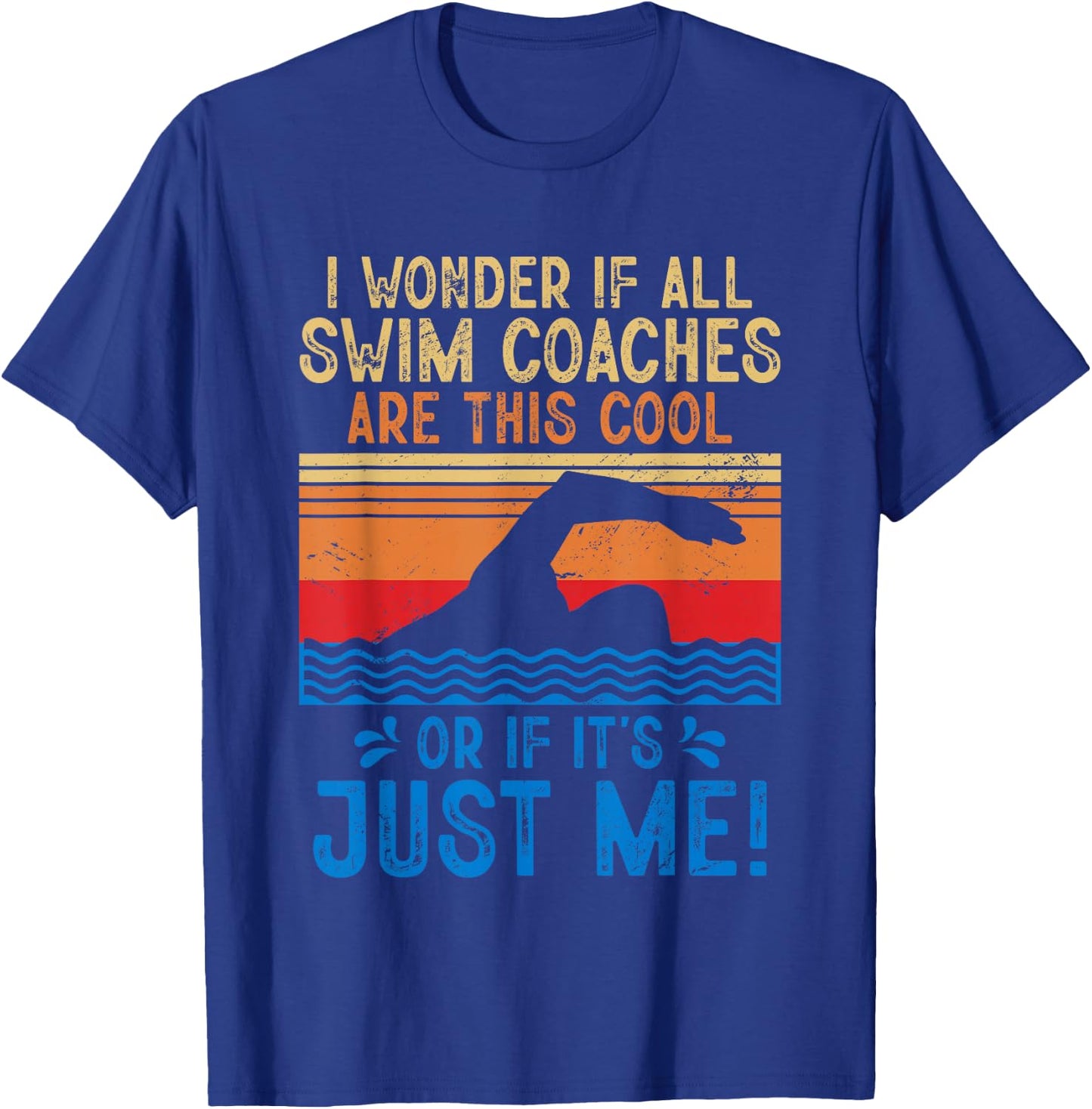 Swimming Instructor Swimmer Swim Lover Swimming Coach T-Shirt - T-Shirt | Royal