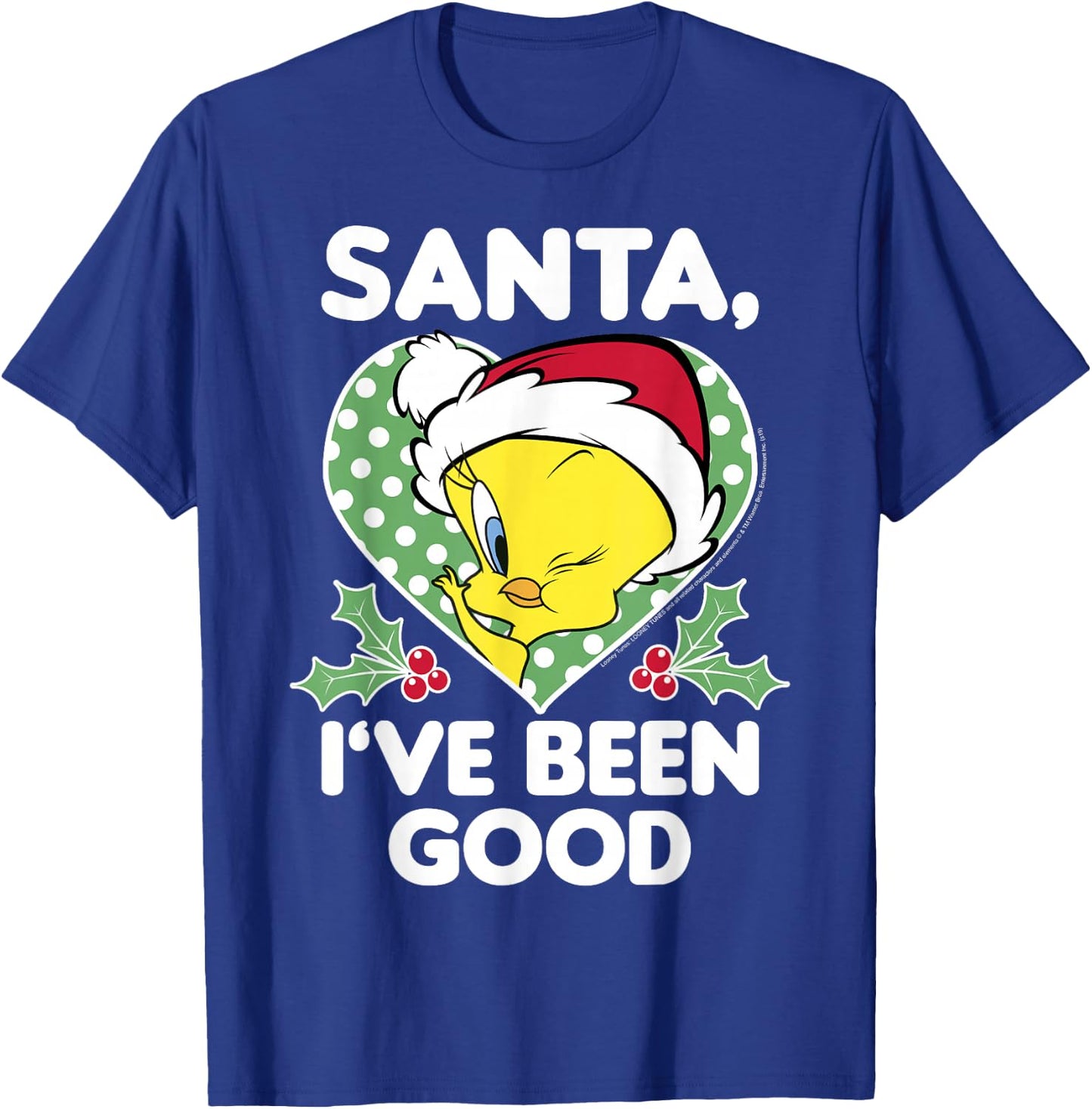 Looney Tunes Christmas Tweety Bird Santa I've Been Good T-Shirt - T-Shirt | Royal
