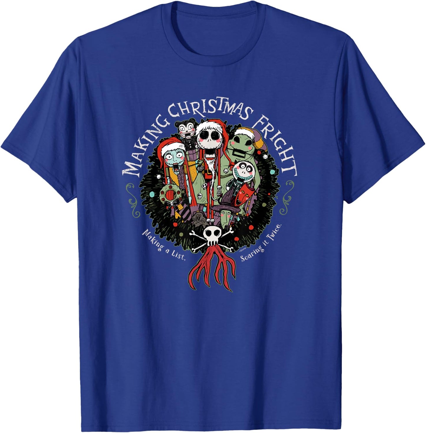 Disney Nightmare Before Christmas Making Christmas Fright T-Shirt - T-Shirt | Royal