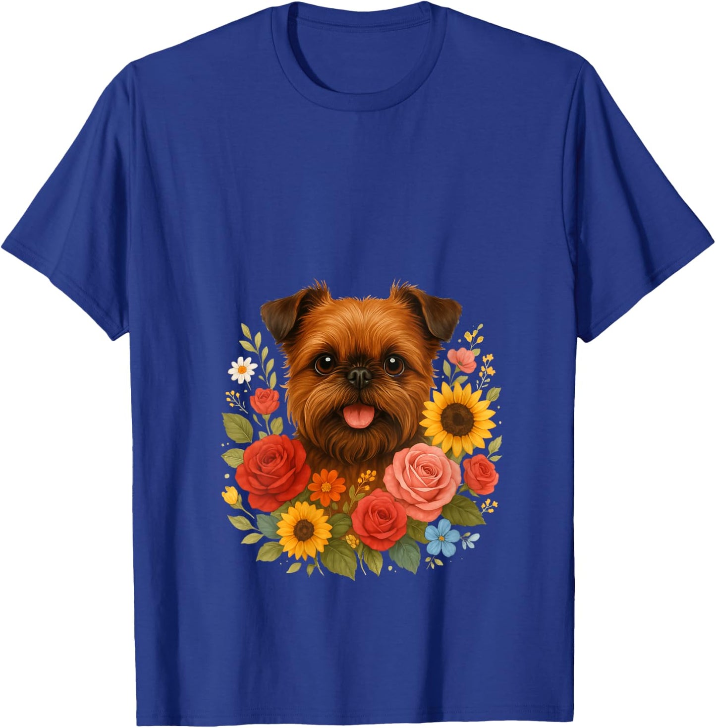 Brussels Griffon V-Neck T-Shirt - T-Shirt | Royal