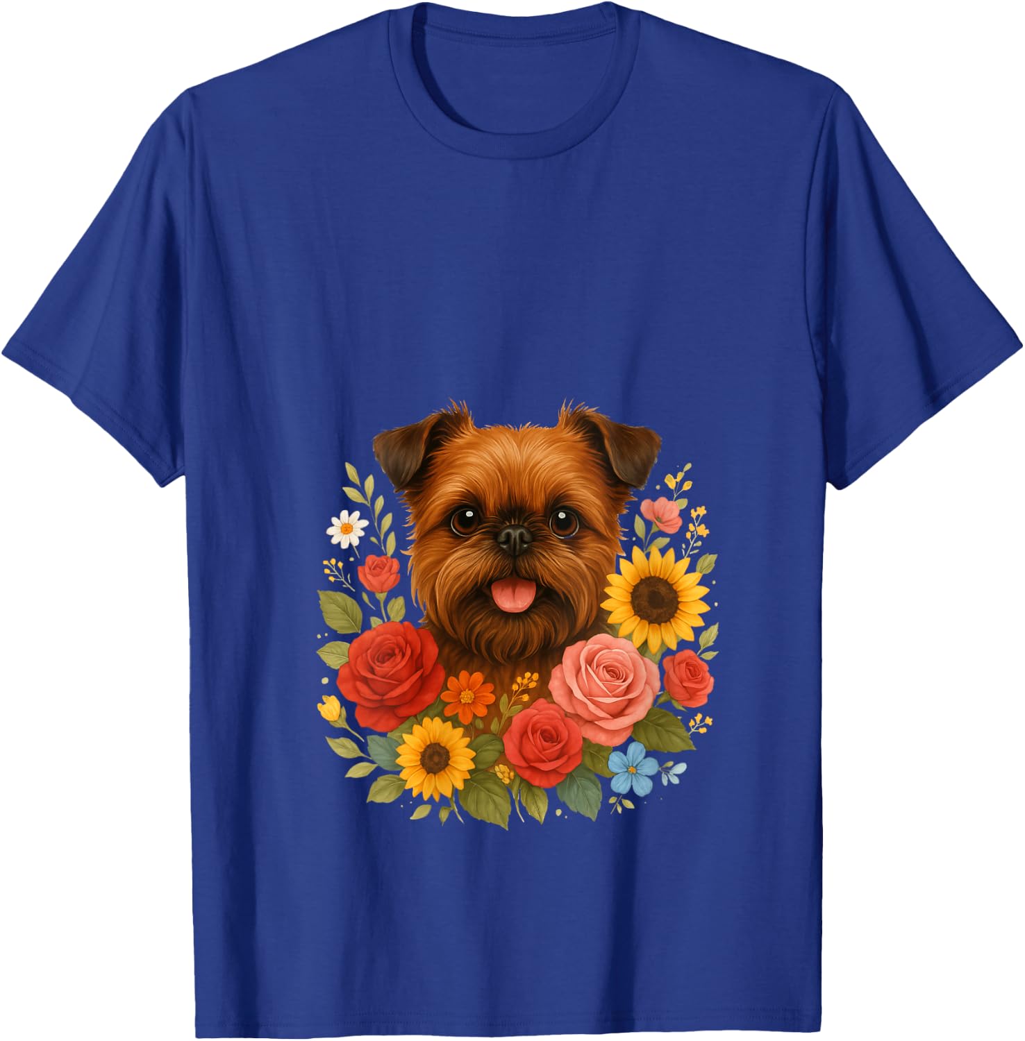 Brussels Griffon V-Neck T-Shirt - T-Shirt | Royal