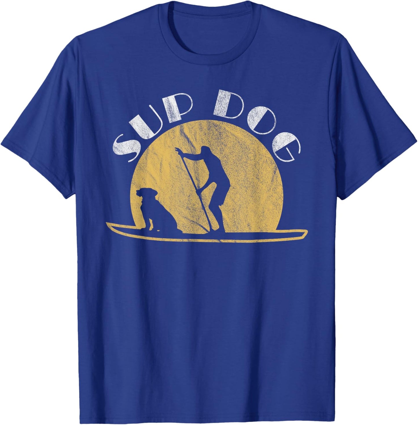 SUP Dog Funny SUPing For Surfing Dogs Women Girls Kids T-Shirt - T-Shirt | Royal