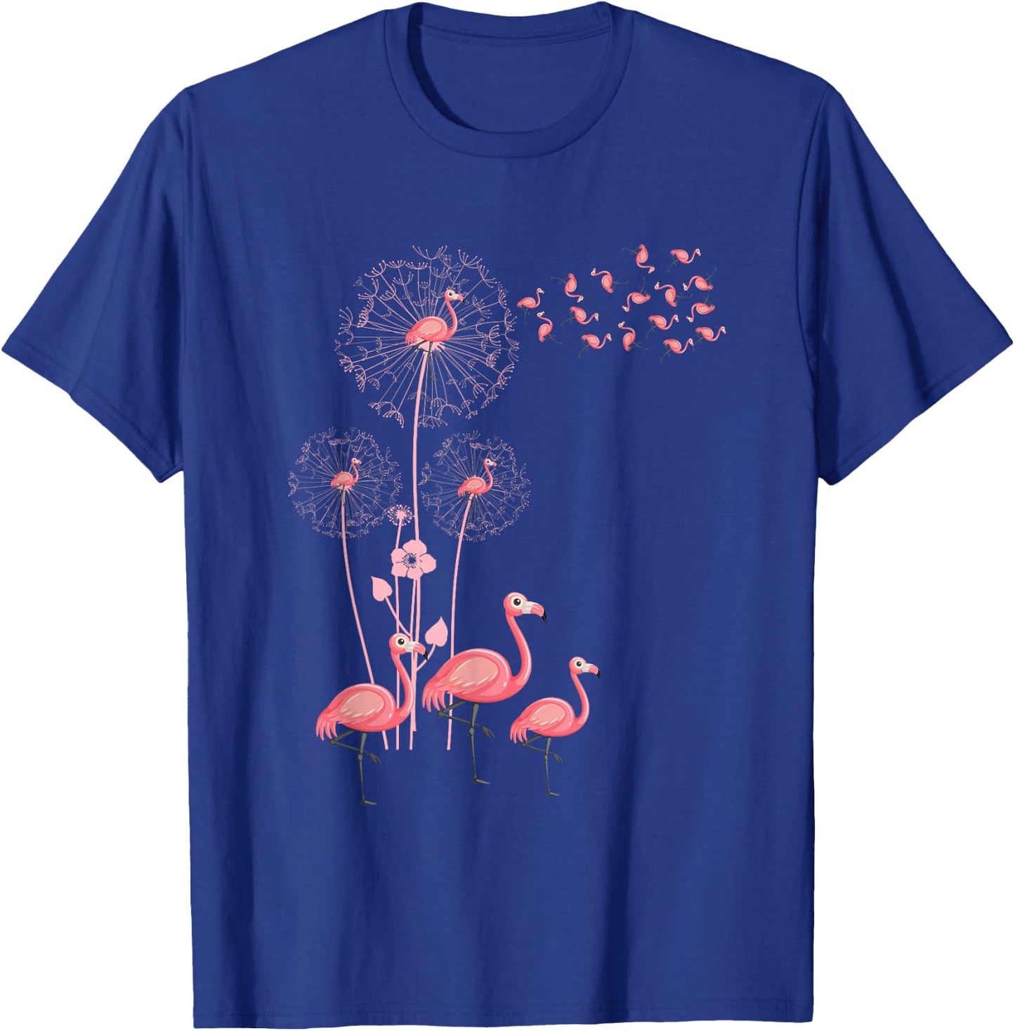 Dandelion Flamingo Flamingo Dandelion T-Shirt - T-Shirt | Royal